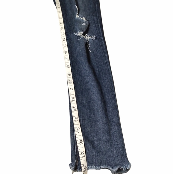 Hudson Distressed Nico Midrise Ankle Skinny Raw Hem Jeans Size 26 - Picture 11 of 15